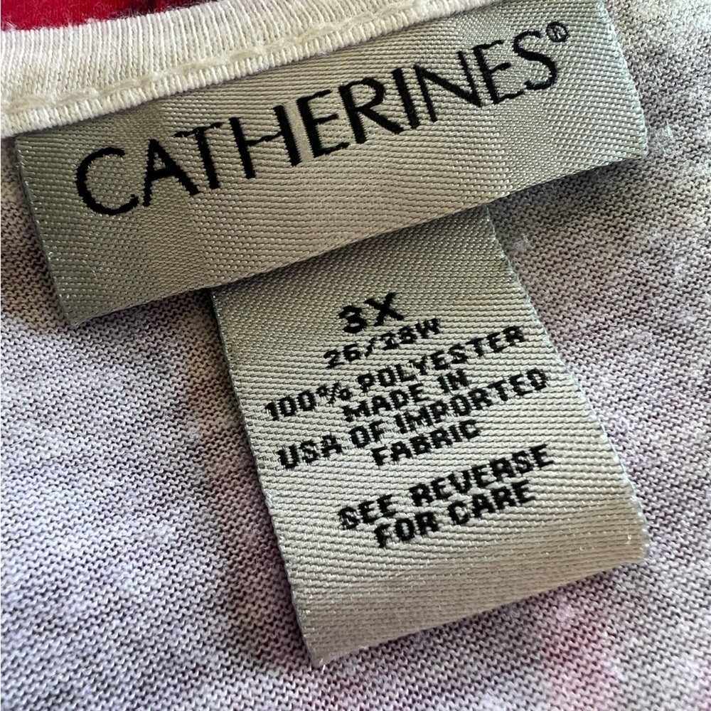 Catherines 3X Colorful Tank Top Plus Size Lightweight Casual Avant Garde - Picture 6 of 7